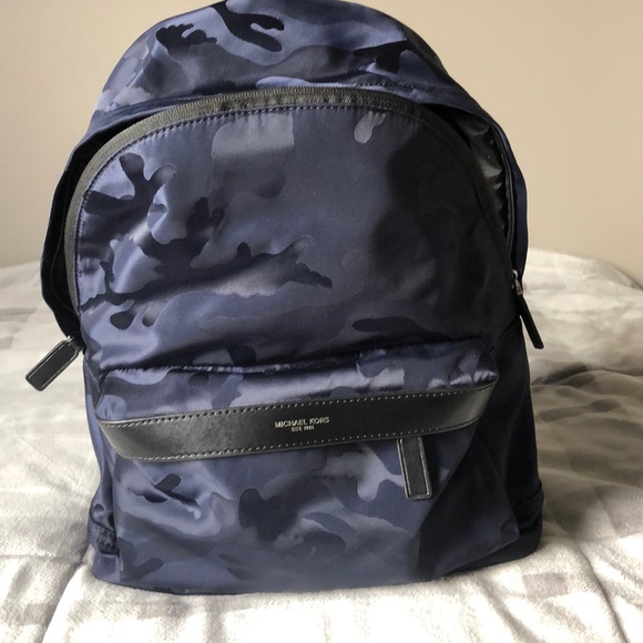 michael kors backpack blue camo